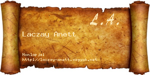 Laczay Anett névjegykártya